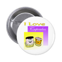 I Love Cupcakes Pin