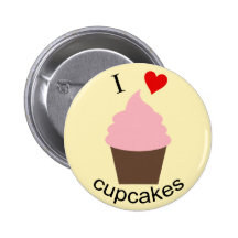 I love cupcakes Pin / button