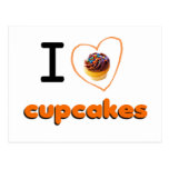 I Love Cupcakes postcard