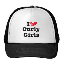 I Love Curly Girls Hats