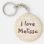 "I love" - Customise with your name Key Chains