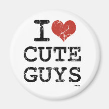 i love cute guys refrigerator magnet