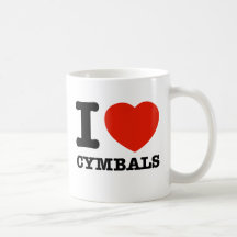 I love cymbals mug