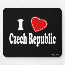 I Love Czech Republic Mousepads