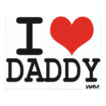 I LOVE DADDY POST CARDS