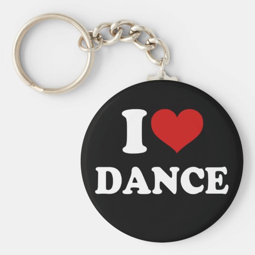 I Love Dance Key Chains