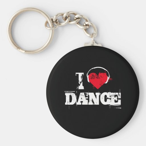 I love dance keychain