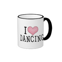 I Love Dancing Coffee Mugs