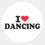 I love dancing round stickers