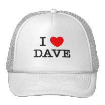 I Love Dave Mesh Hats