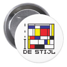 I LOVE DE STIJL button