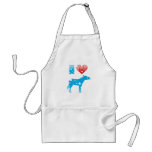 I Love Democrats Faded.png Apron