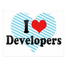 I Love Developers Post Cards