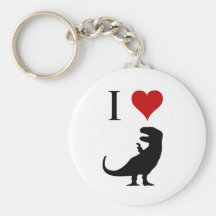 I Love Dinosaurs - T-Rex Key Chains