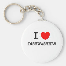 I Love Dishwashers Key Chains