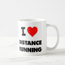 I Love Distance Running Mugs