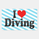 I love Diving Sticker