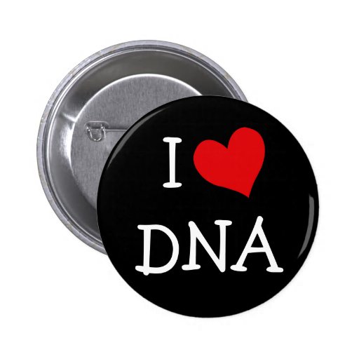 I Love DNA Pinback Button