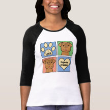 I Love Dogue de Bordeaux T Shirts