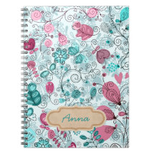 i love doodles spiral note book