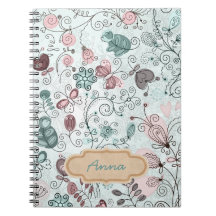 i love doodles spiral note book