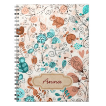 i love doodles spiral notebooks