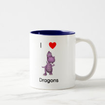 I love dragons coffee mugs