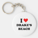 I Love Drake'S Beach Key Chain