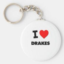 I Love Drakes Keychains