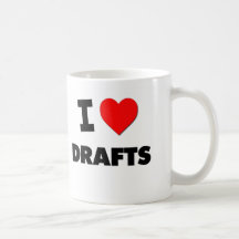 I Love Draughts Mug