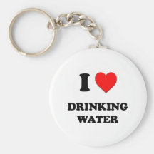 I Love Drinking Water Key Chain