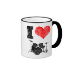 I Love Drums Mugs