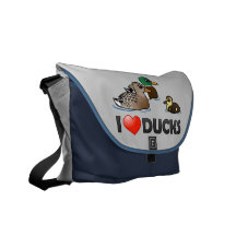 I Love Ducks Commuter Bag