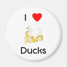I love ducks Magnet