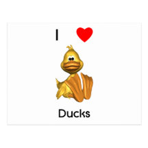 I love ducks post cards
