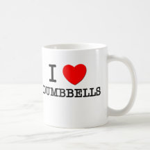 I Love Dumbbells Coffee Mug