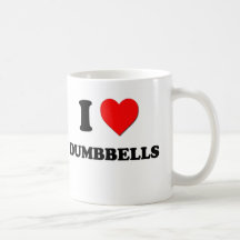 I Love Dumbbells Coffee Mug