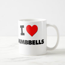 I Love Dumbbells Coffee Mug
