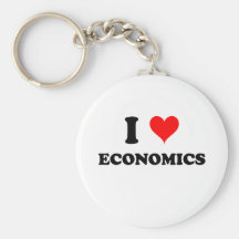 I Love Economics Key Chain