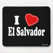 I Love El Salvador Mousemats