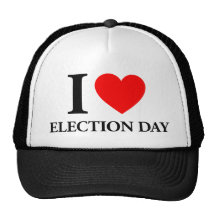 I Love Election Day Trucker Hats