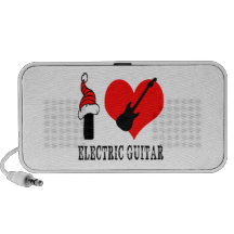 I Love Electric Guitar Design iPhone Speaker