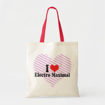 I Love Electro Maximal Tote Bags