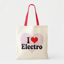 I Love Electro Tote Bag