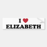 I Love Elizabeth New Jersey Bumper Stickers