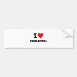 I love Equilateral Bumper Sticker