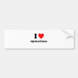 I love Equilateral Bumper Stickers