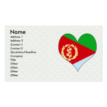 I Love Eritrea Business Card Templates