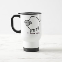I Love Ewe Sheep Coffee Mug