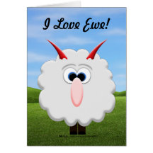 I Love Ewe Valentine Card